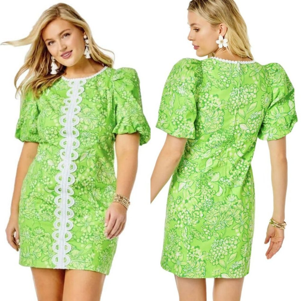 NWT Lilly Pulitzer Alyce Limeade It’s A Spring Thing Stretch Shift Dress